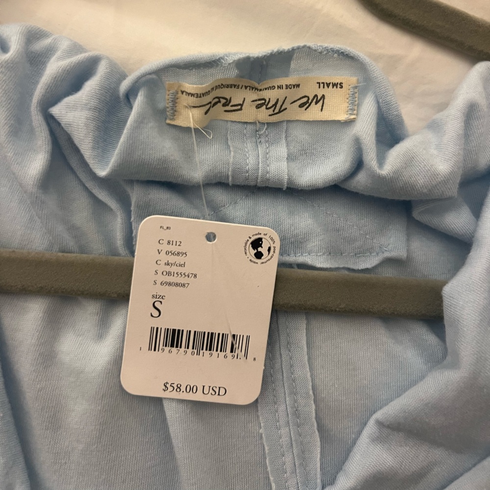 Free People We the Free NWT light blue tshirt - Picture 2 of 2